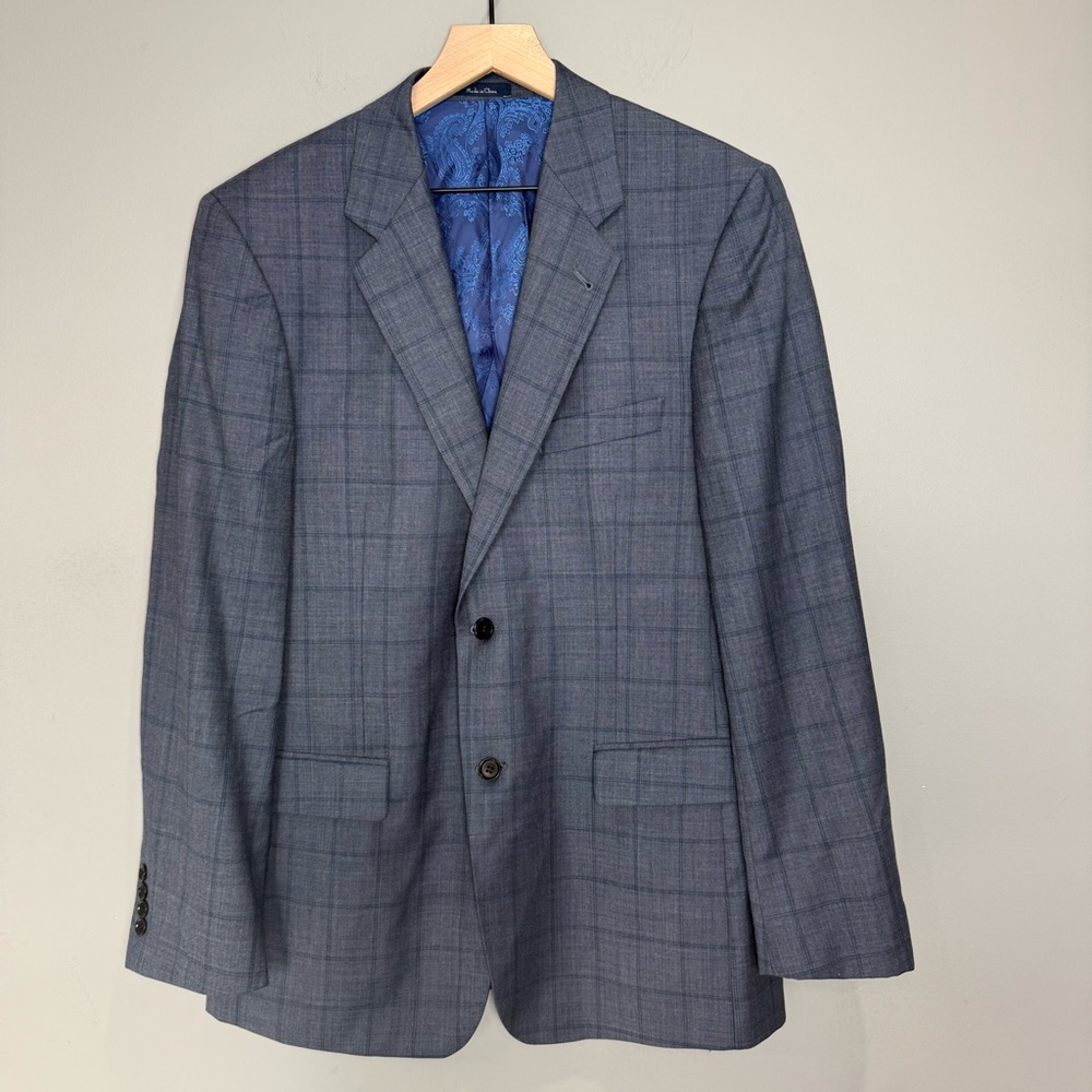 Turnbury Mens Sportcoat‎ 100% Wool Size 40T Blue